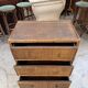 Wicker and rattan chest of drawers from the 1960s
