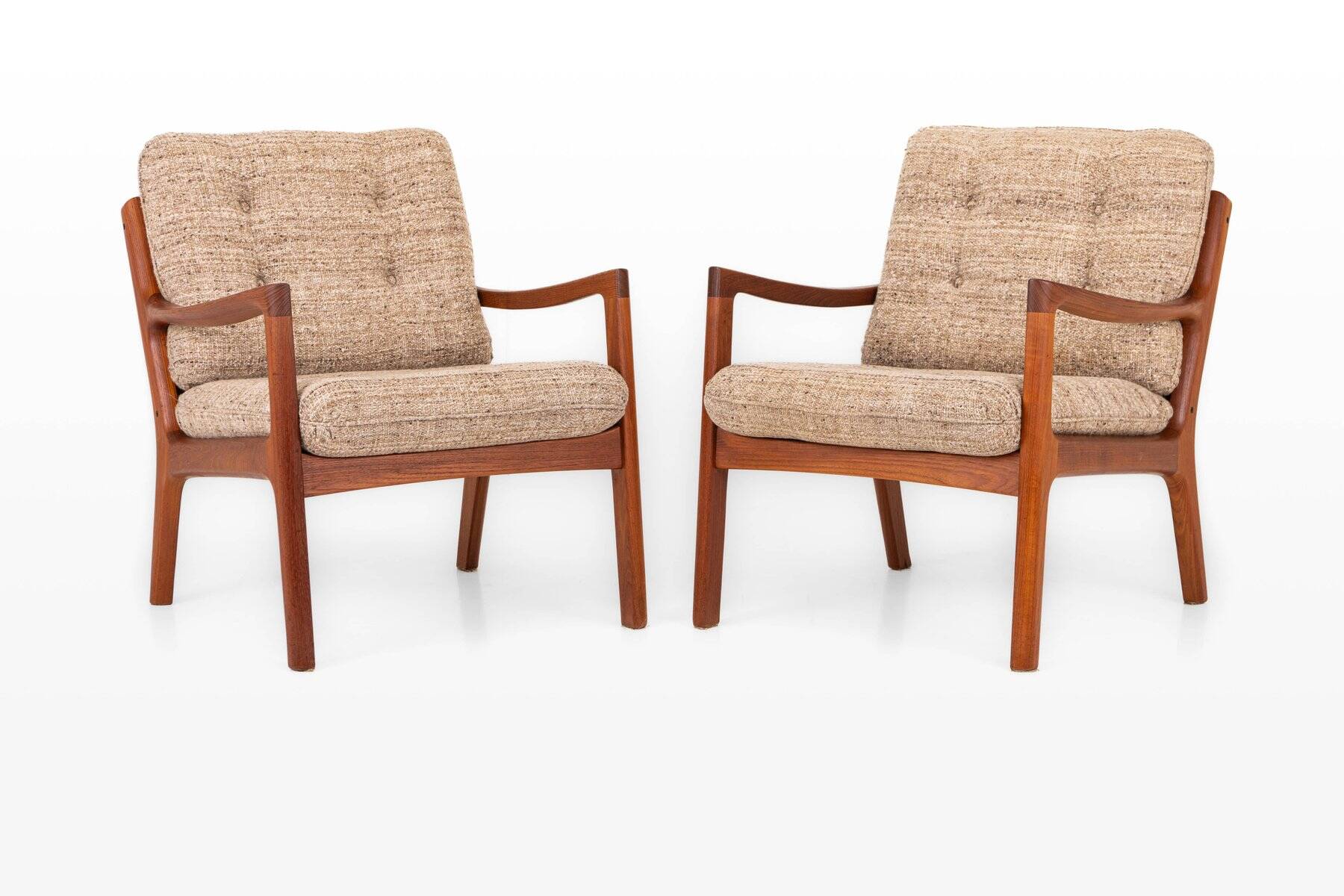 Easy chairs by Ole Wanscher for France & Son, 1960s, set of 2