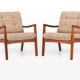 Easy chairs by Ole Wanscher for France & Son, 1960s, set of 2
