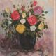 Original European Oil on Canvas – “Vase” – Signed Willack – Vintage