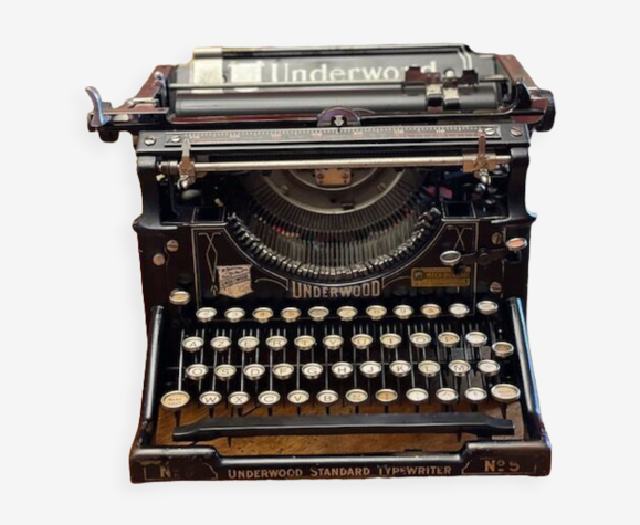 Machine à écrire underwood 5 1915