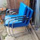 THONET sled-style chair, designer office/dining room chair with cantilever