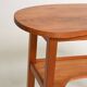 Table de coiffeuse en pin nordique avec étagère, années 1950-60.