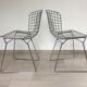 Set of chairs wire Harry Bertoia editions Knoll original 70s