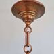 Art Deco Holophane pendant light in clear grooved glass, 1920-30
