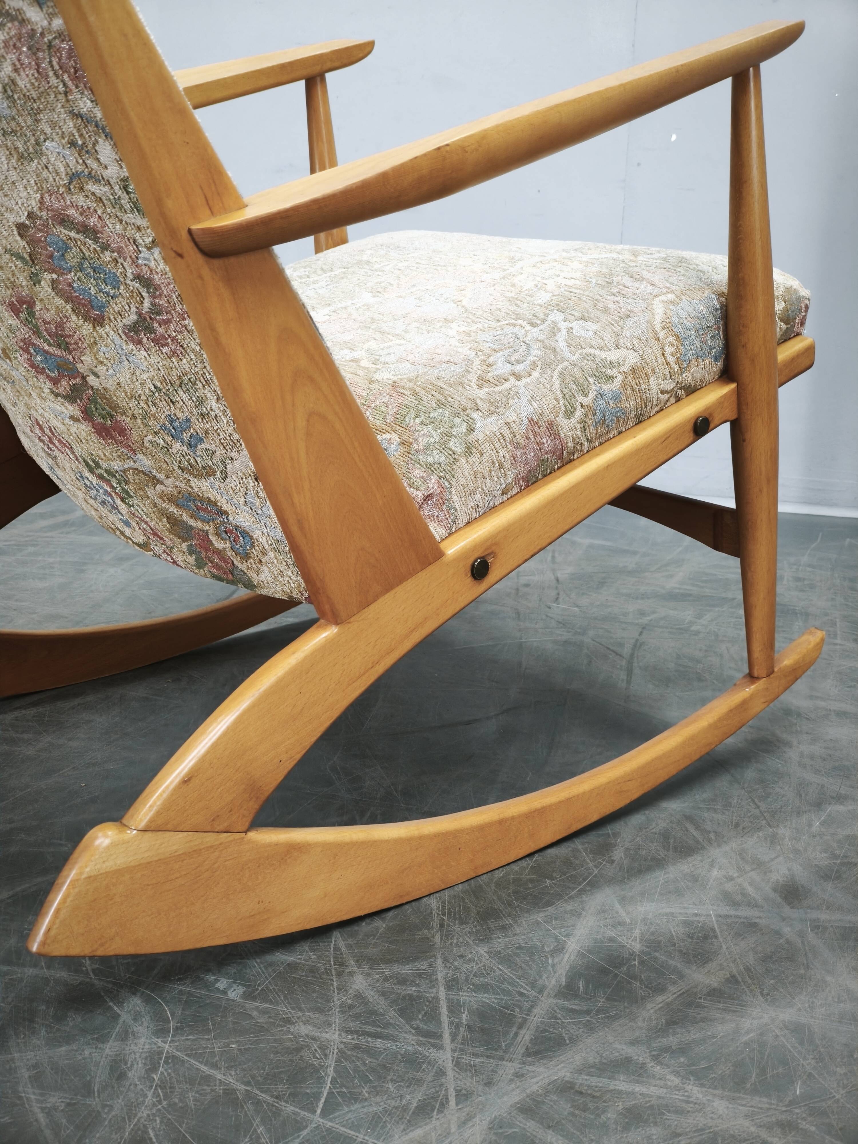 Boomerang Rocking Chair by Holger Georg Jensen, Denmark, 1960s