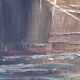 Large oil on canvas "Mediterranean Sea" signed Louis Audrey