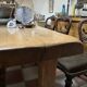 Solid wood farmhouse table