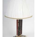 Table lamp, abacus in lacquered wood and metal, 1960