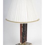 Table lamp, abacus in lacquered wood and metal, 1960