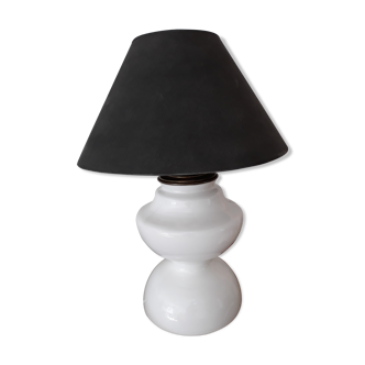 Lampe en opaline blanche italienne années 60-70