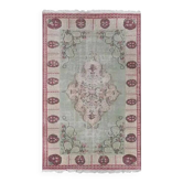 Vintage Turkish Oushak rug 188x290 cm