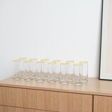 Set of highball glasses, Italian design, 1970s, manufactured in Italy