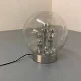 Vintage space age sputnik globe table floor lamp from doria leuchten, 1970s