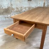 Solid oak dining table