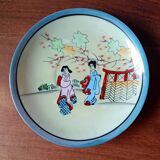 Service à thé en porcelaine fine japonaise vintage motif paysage