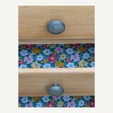 Armoire parisienne asymétrique bois brut 1950