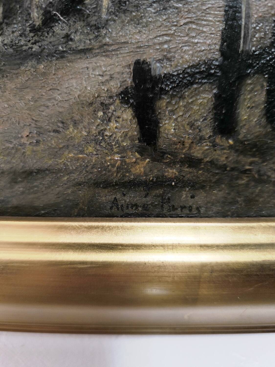 Oil painting on canvas, French school late 19th century.