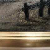 Oil painting on canvas, French school late 19th century.