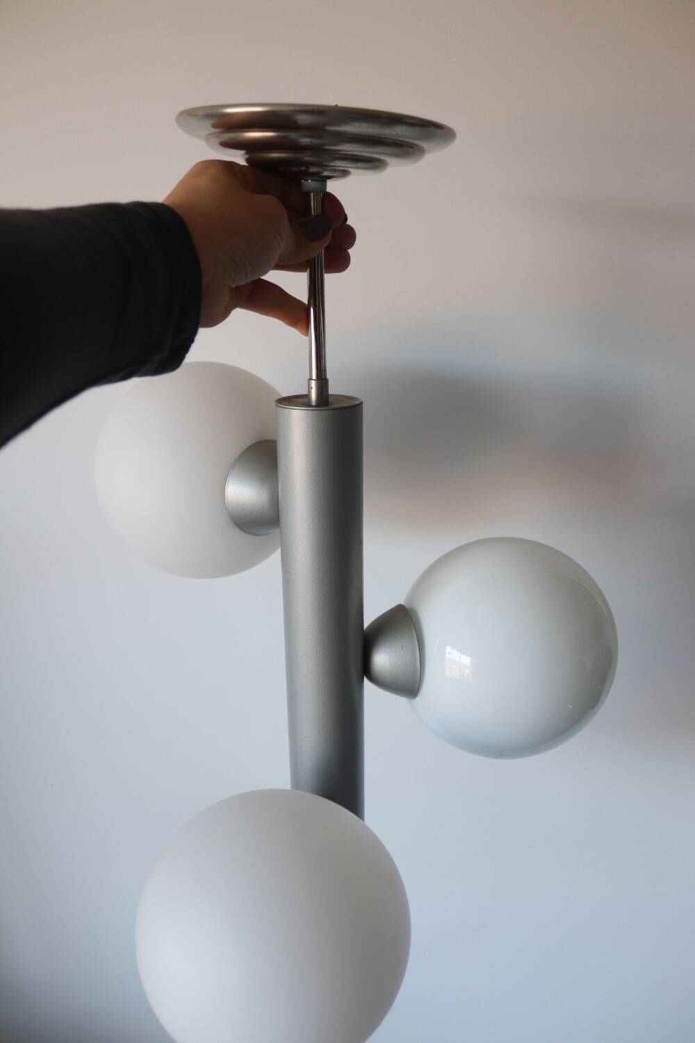 Pendant light, ball chandelier, sputnik 60s/70s vintage