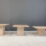 Vintage marble nesting tables or side tables, 1970s