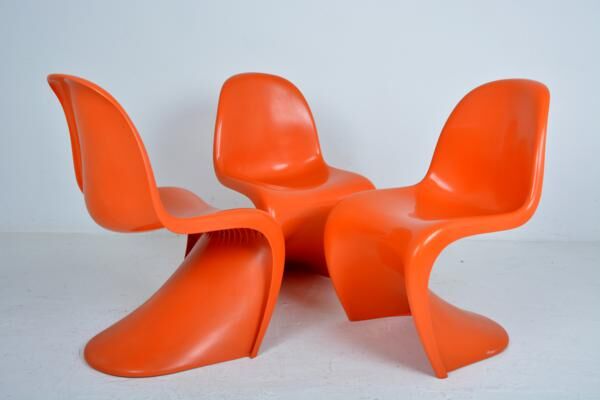 3 Chaises de Verner  Panton pour Herman Miller  datant des années 70