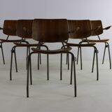 Set of six dining chairs by Kho Liang Ie for Car Katwijk