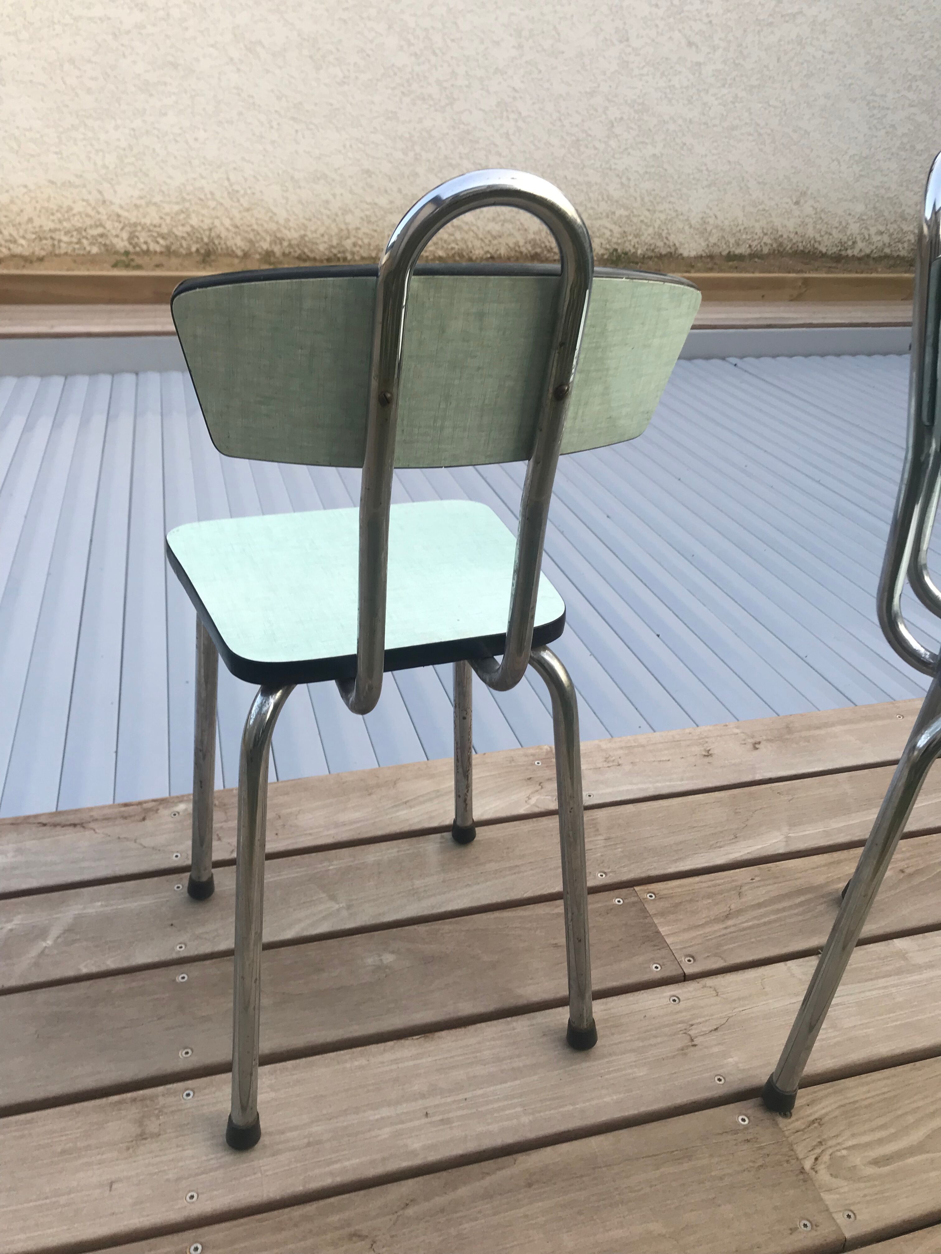 Series 4 vintage chairs formica