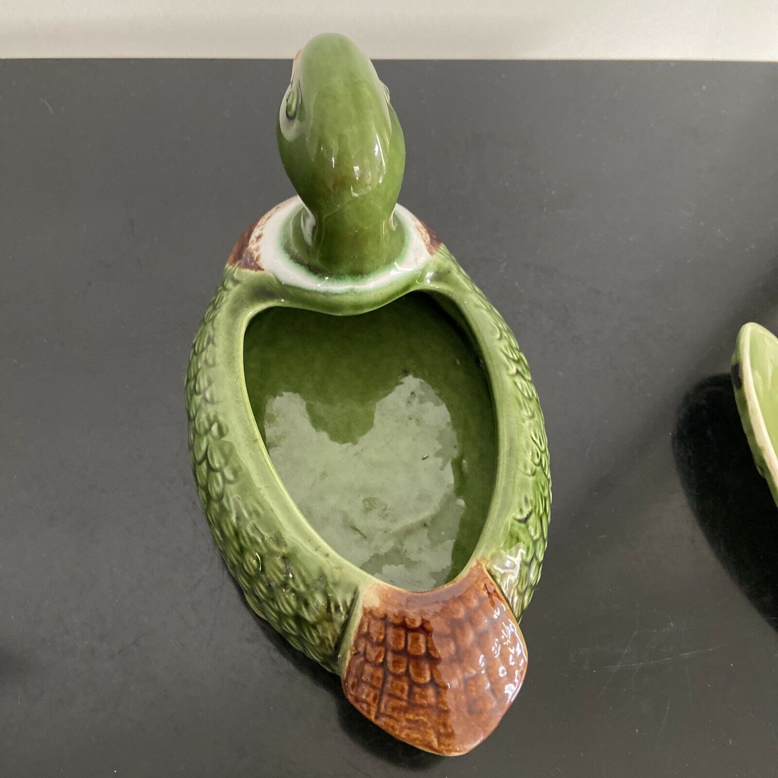 Candy ceramic jar with empty lid pocket