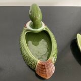 Candy ceramic jar with empty lid pocket