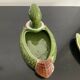 Candy ceramic jar with empty lid pocket