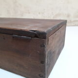 Wooden crate box 46.2x19.3cm with compartments