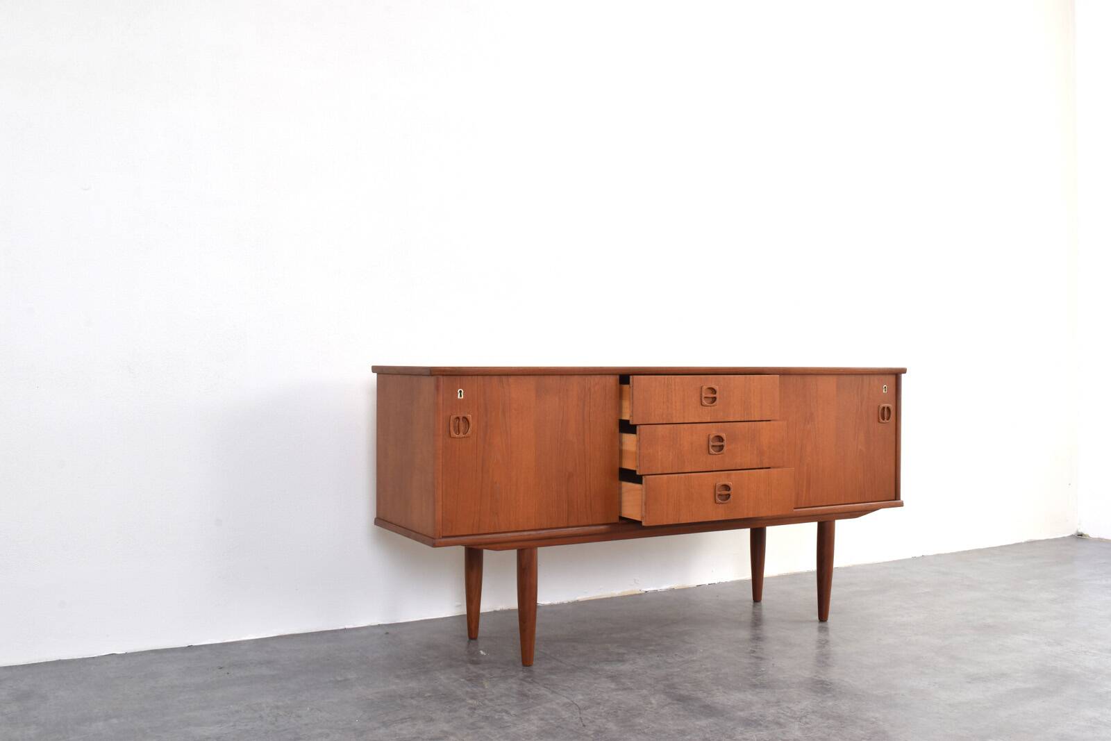Mid-Century Danish Teak Sideboard, 1960s.