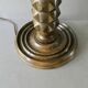 Turned wooden lamp, Charles Dudouyt style, around 1950.
