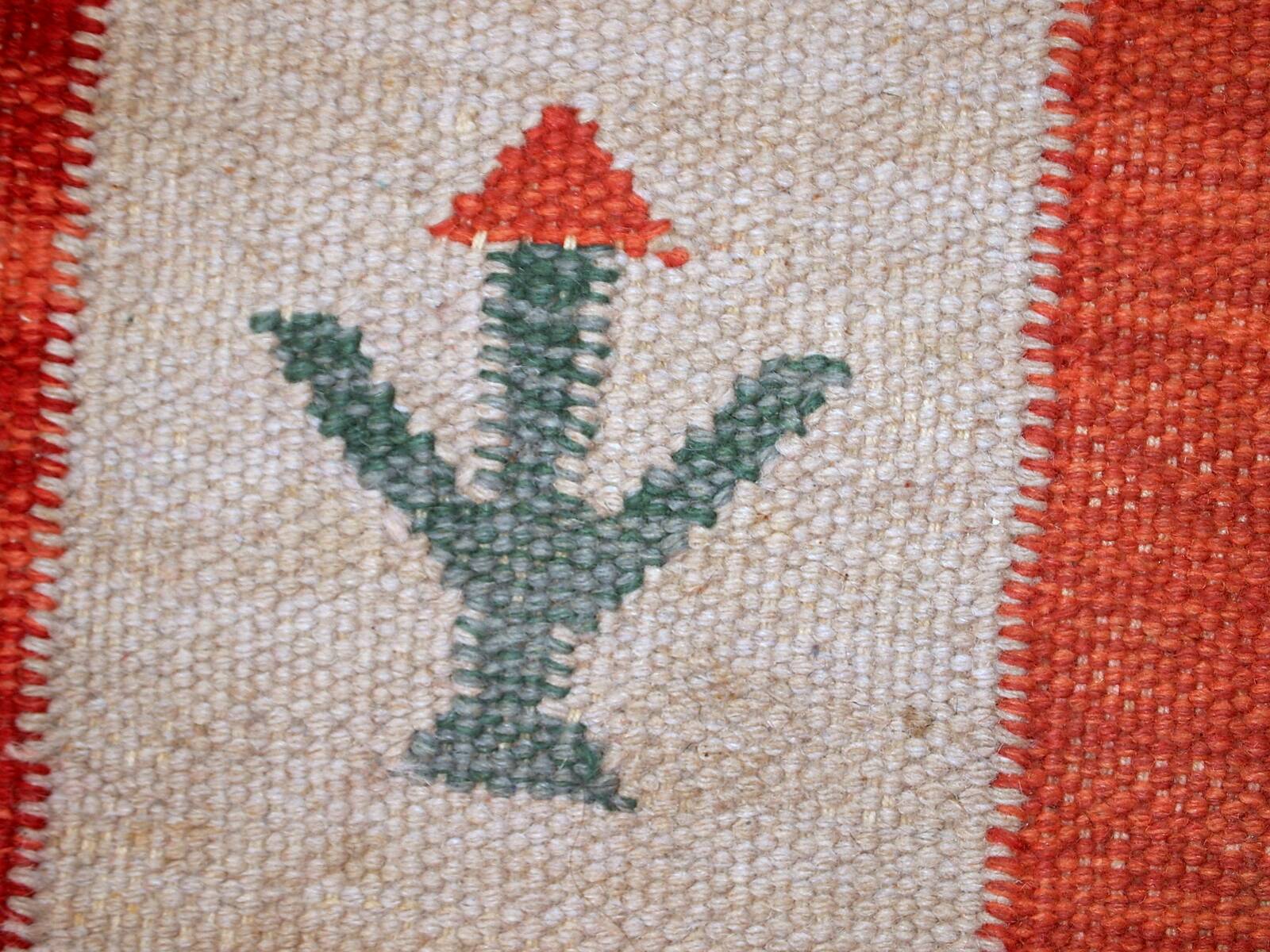 Kilim vintage fait main Gabbeh persan 171cm x 229cm (1960s)