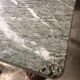 Louis XIII style table desk in oak with marble top
