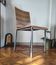 Italian design chair Pedrali "Kuadra" in Zebrano wood