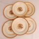 6 Flat Plates, Creil and Montereau – Eyelet model.