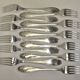 Fourchettes Deetjen Métal Argenté filet poinçon orfèvrerie service X 12