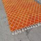 bright orange Beni Ouarain rug 250*150cm