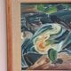 Original Swedish Oil On Panel – “Composition” By Bengt Alwö – Vintage & Framed 62 × 60 Cm (24.4" × 23.6")