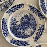Blue Pyroblan Porcelain Plates