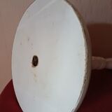 Porte serviettes de bain en bois  de couleur blanche, trois barres.