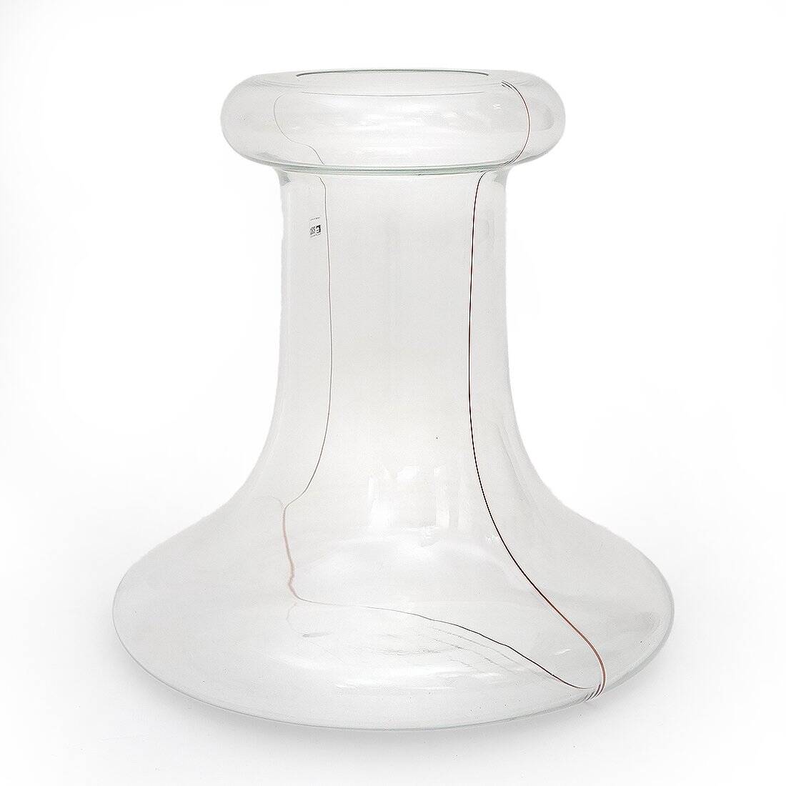 Transparent glass vase by Renato Toso for Fratelli Toso, 1970s.