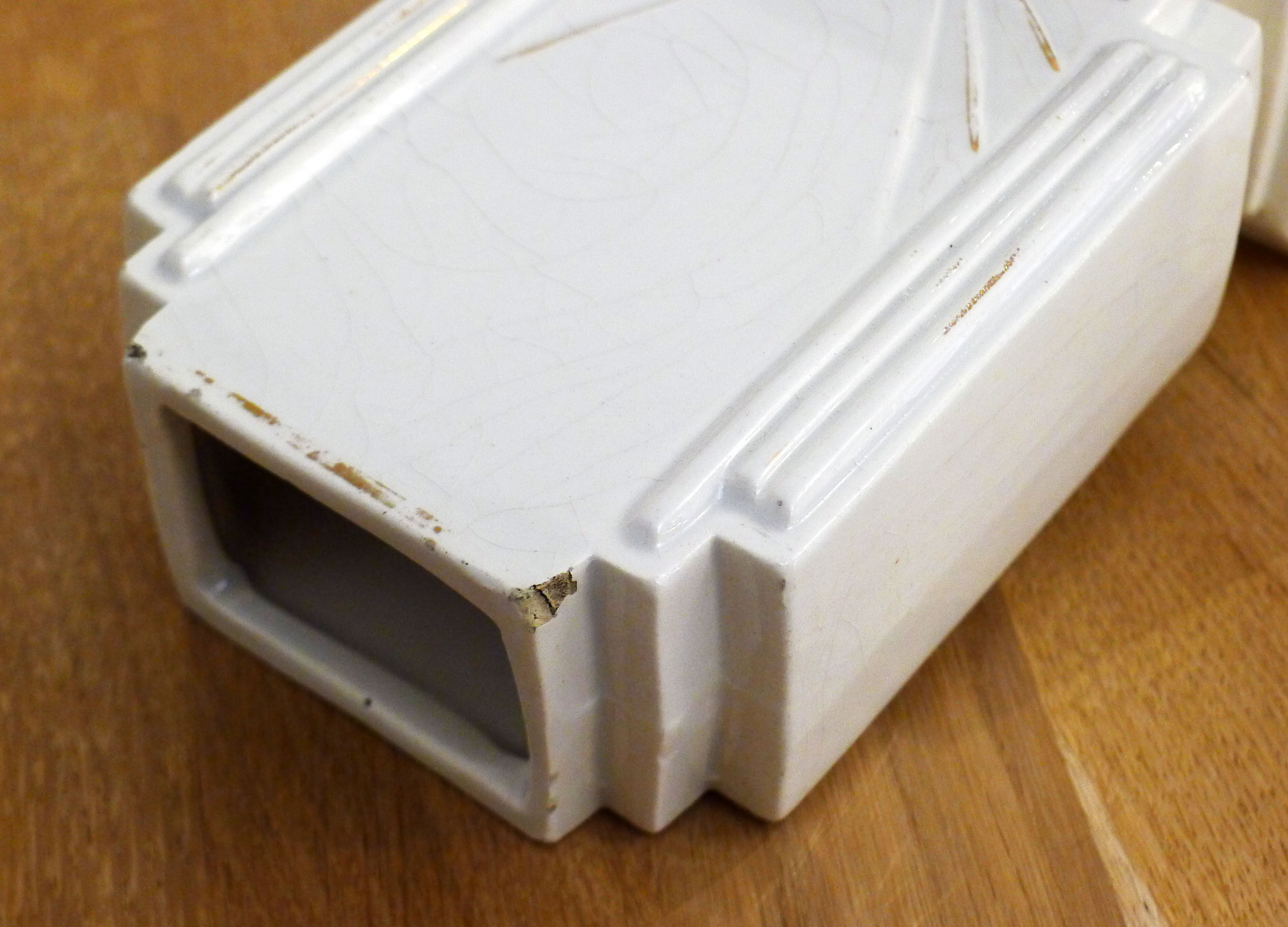 Pair of Art Deco flat vases