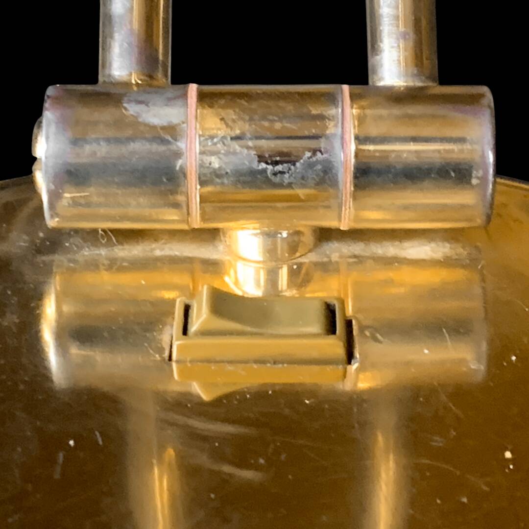 Massive UFO Gold Desk Lamp - 1970s