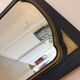 Miroir vintage glace biseautée en bois noir et doré