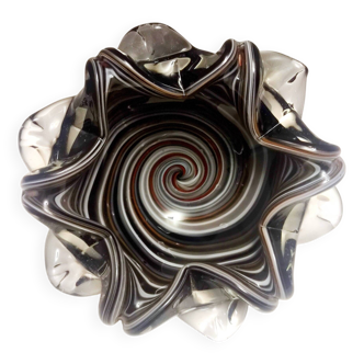 Cendrier en verre de Murano noir - Vide-poches par Fratelli Toso