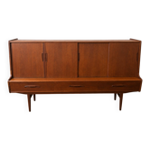 Enfilade / Teak highboard by A. Jensen & Molholm for Herning, Denmark
