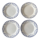 Service of 4 flat plates earthenware Creil and Montereau labrador – Mo